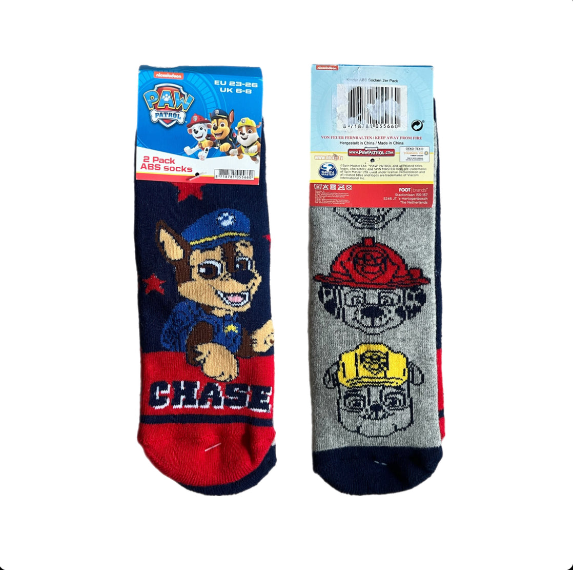 Stoppersocken Paw Patrol Anti-Rutsch 2er Pack