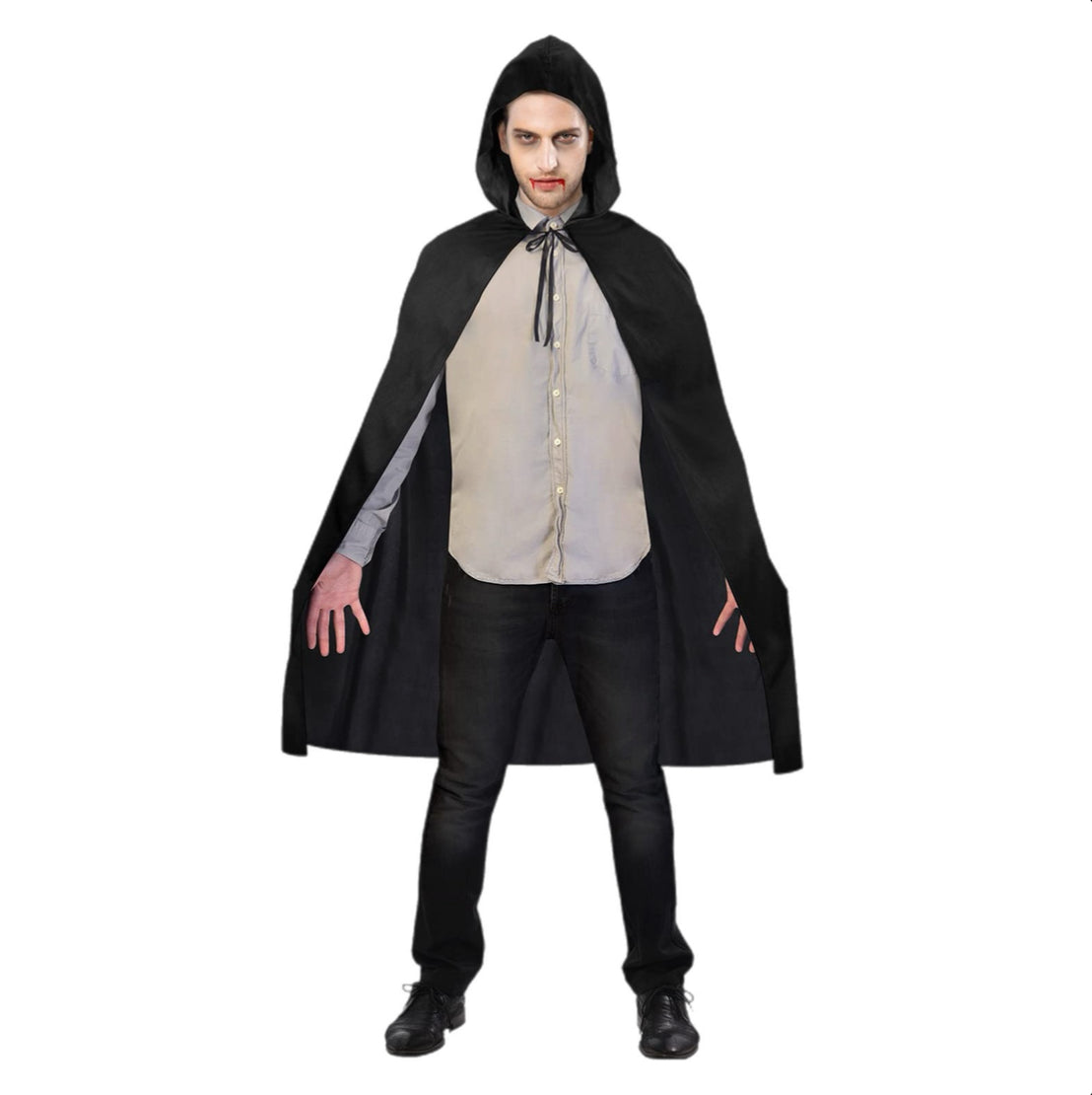 Erwachsenen Kostüm Umhang Schwarz