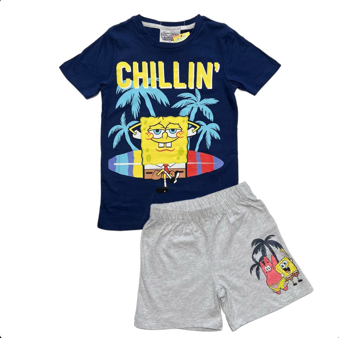 Kinder Schlafanzug Spongebob Chillin