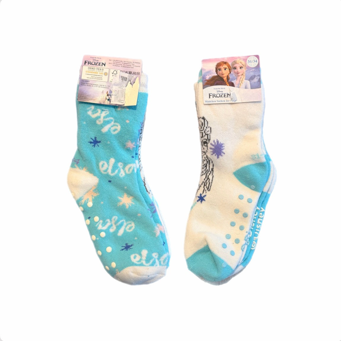 Kinder Stoppersocken Frozen Eiskönigin 2er Pack