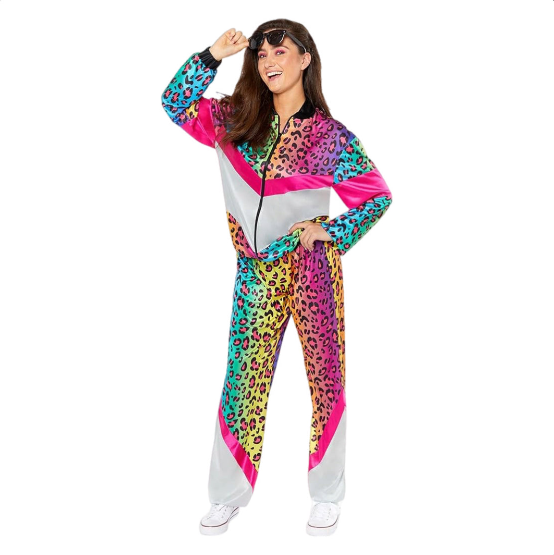 Erwachsenen Kostüm Neon Jogginganzug