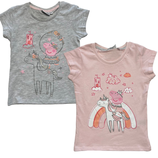 Mädchen T-Shirts 2er Pack Peppa Wutz