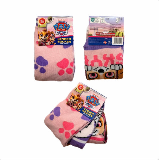 Kinder Socken Paw Patrol 3er Pack Pfoten