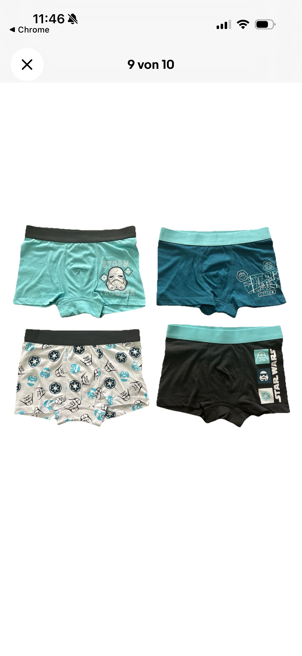 Jungen Boxershorts Star Wars Türkis