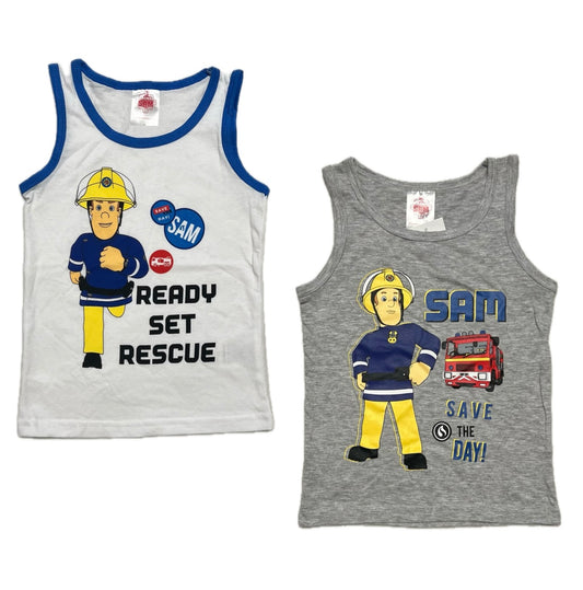 Jungen Unterhemden 2er Pack Feuerwehrmann Sam