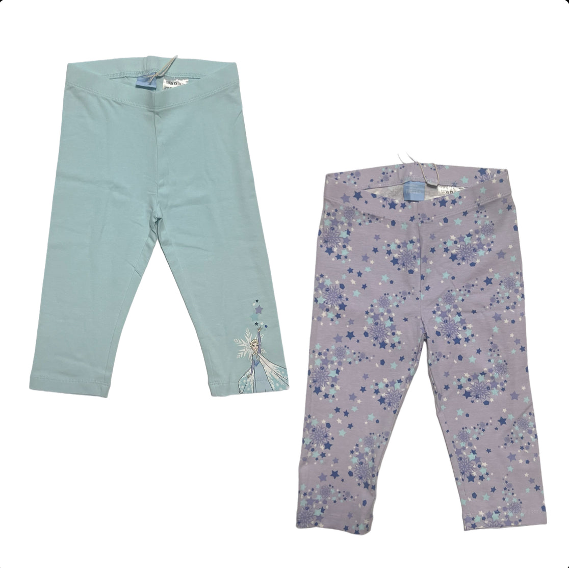 Mädchen Capri Leggings 2er Pack Frozen Eiskönigin