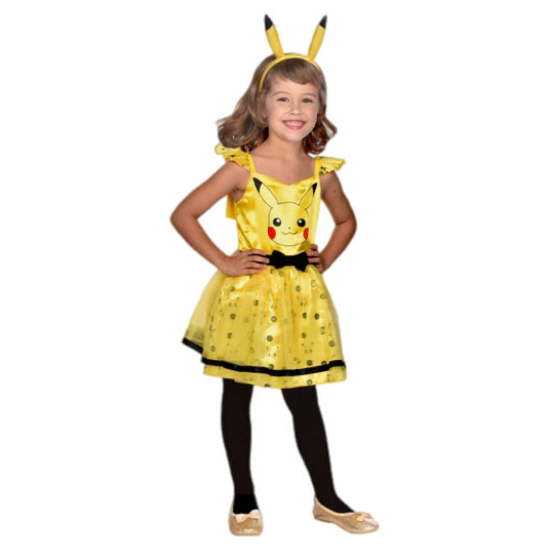 Mädchen Kinder Kostüm Pikachu Pokémon Kleid