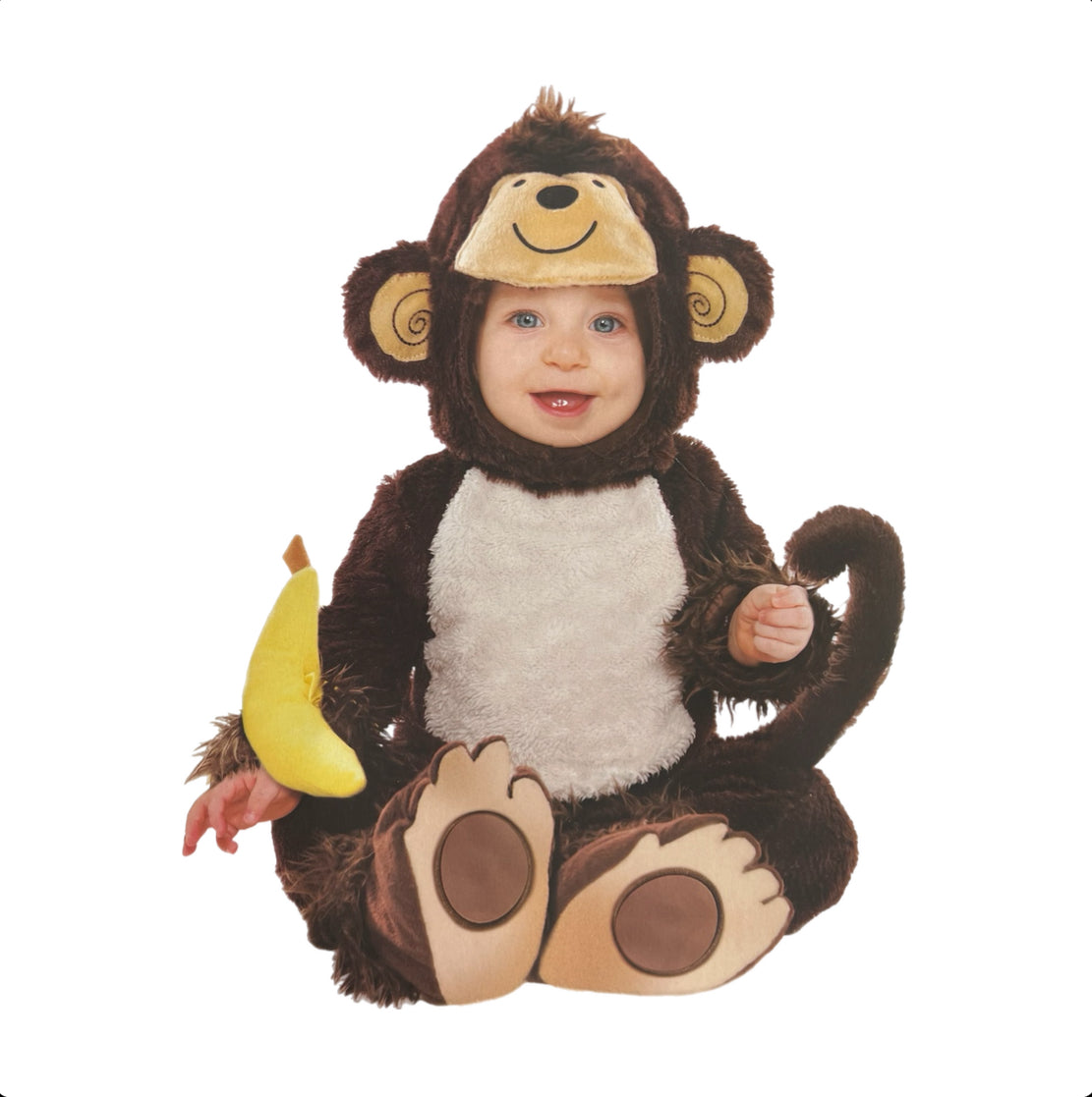 Kinder Baby Kostüm Äffchen Affe