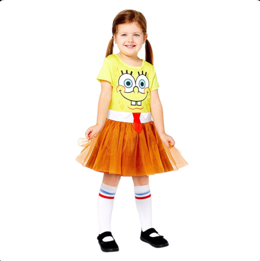 Mädchen Kinder Kostüm Spongebob Kleid