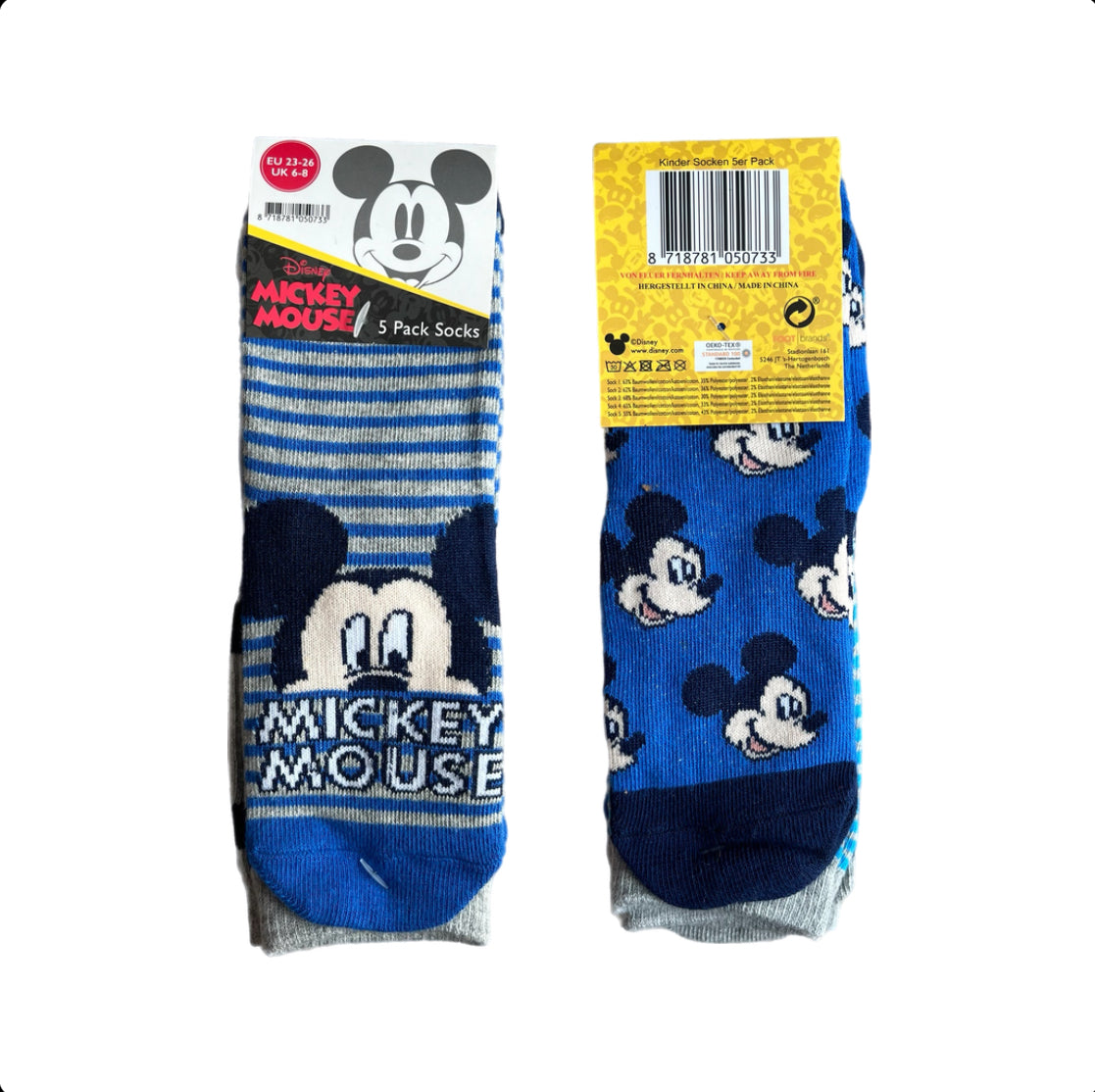 Kinder Socken Mickey Maus 5er Pack
