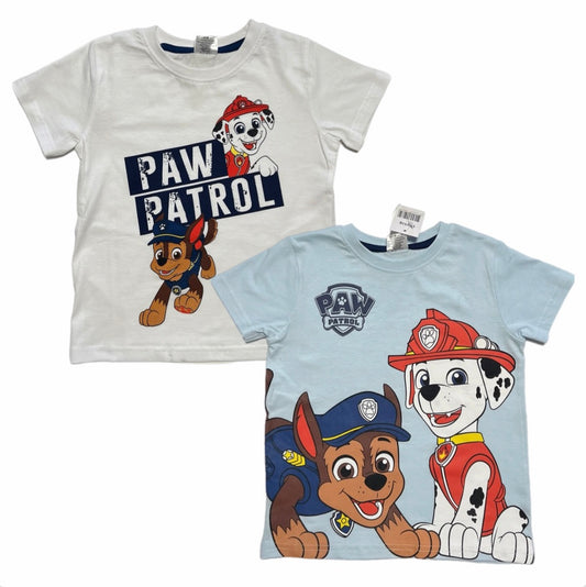 Paw Patrol T-Shirts 2er Pack Hellblau Weiß