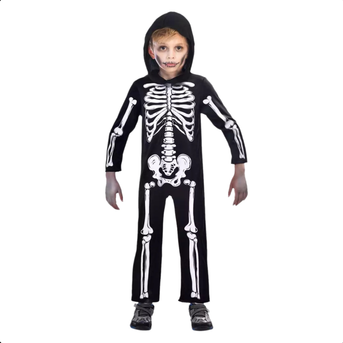 Kinder Kostüm Skelett ￼