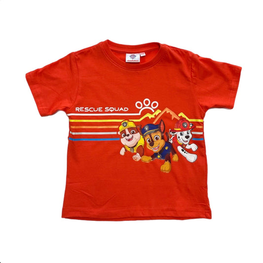Jungen T-Shirt Paw Patrol Rot