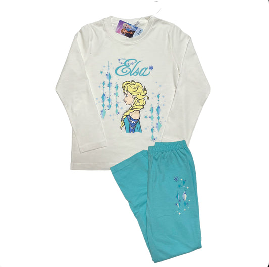 Mädchen Schlafanzug Frozen Elsa Lang